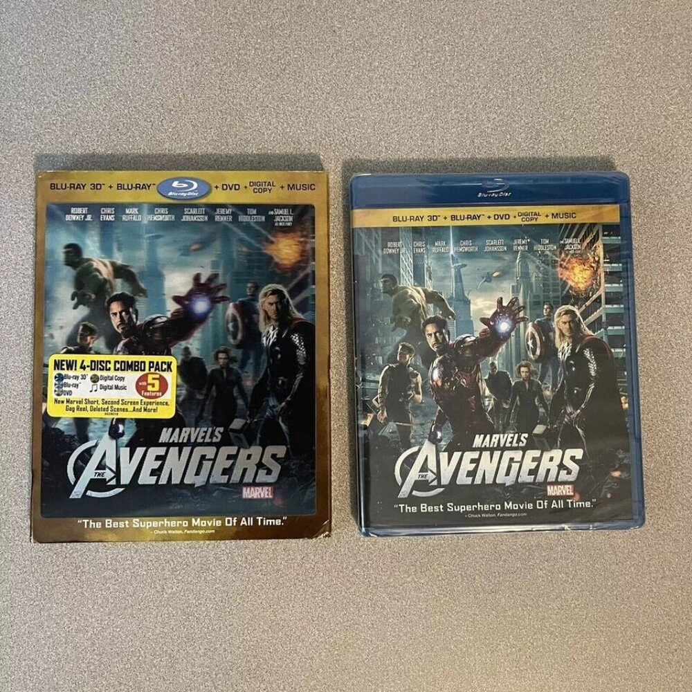 The Avengers Blu-ray 3D DVD + DVD Slipcover Included Three disc set Please read